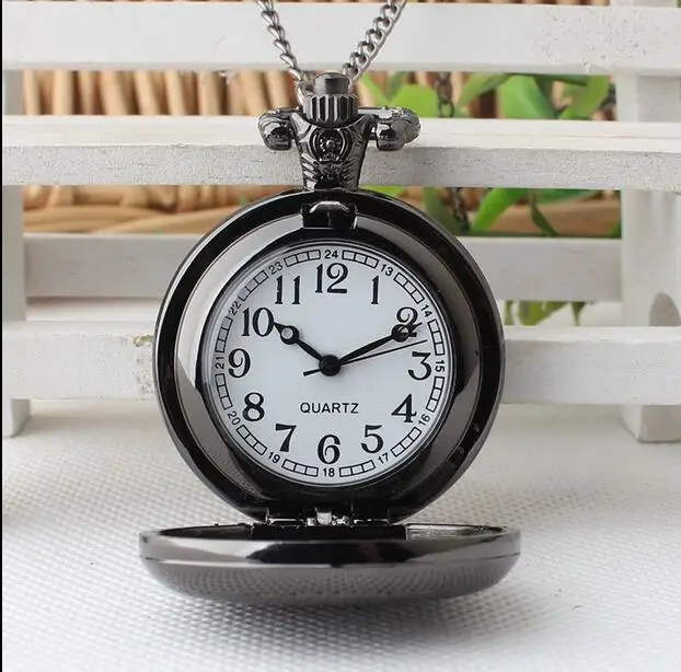 Vintage Style bronze black pocket watch pendant wholesale free-map pocket watch good quality wholesale