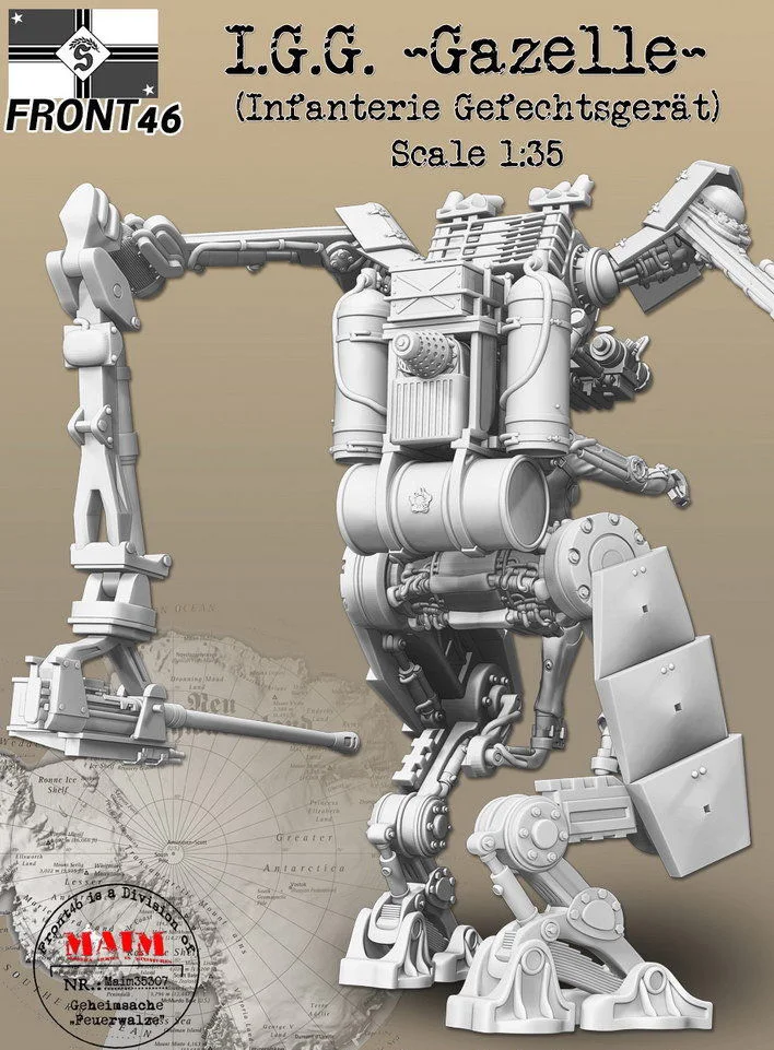 1/35 modern man stand fantasy  with machine   toy Resin Model Miniature Kit unassembly Unpainted