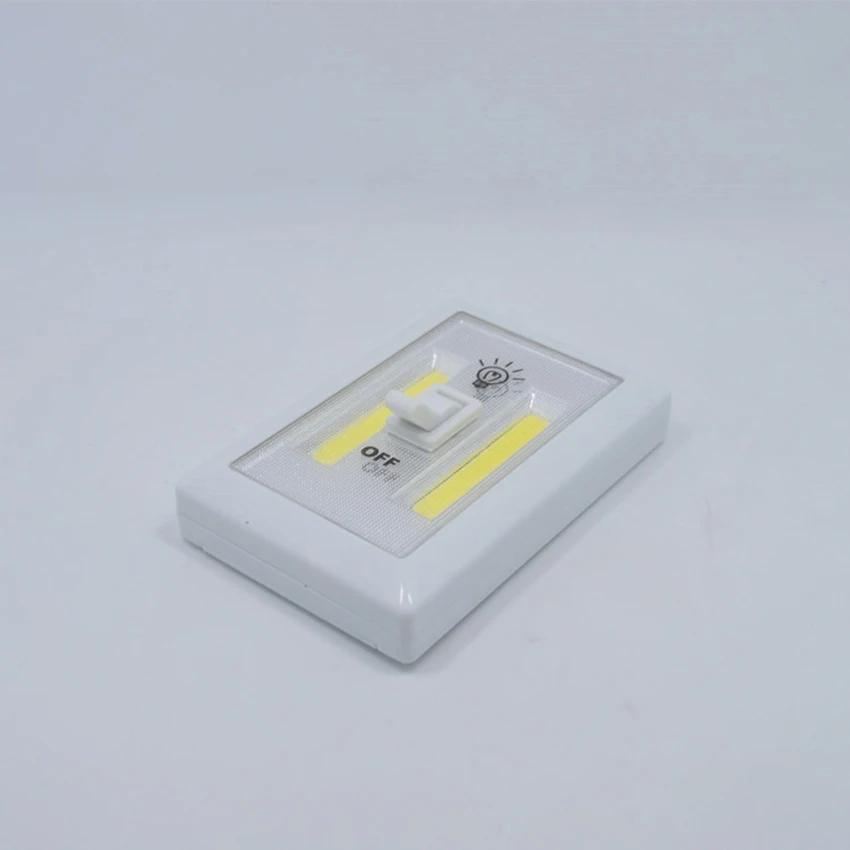 VUÔNG COB LED Công Tắc Tường Đèn Ngủ Chiếu Sáng Khẩn Cấp Tủ/Nhà Để Xe/Tủ Quần Áo/Hành Lang Không Dây Treo Đèn ABS nhựa