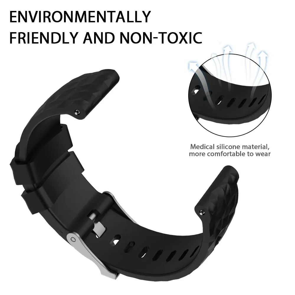 Mode Bands für Suunto Spartan Sport Handgelenk Hr Baro Suunto9 Silikon Atemlos Strap Ersatz Zubehör Armband