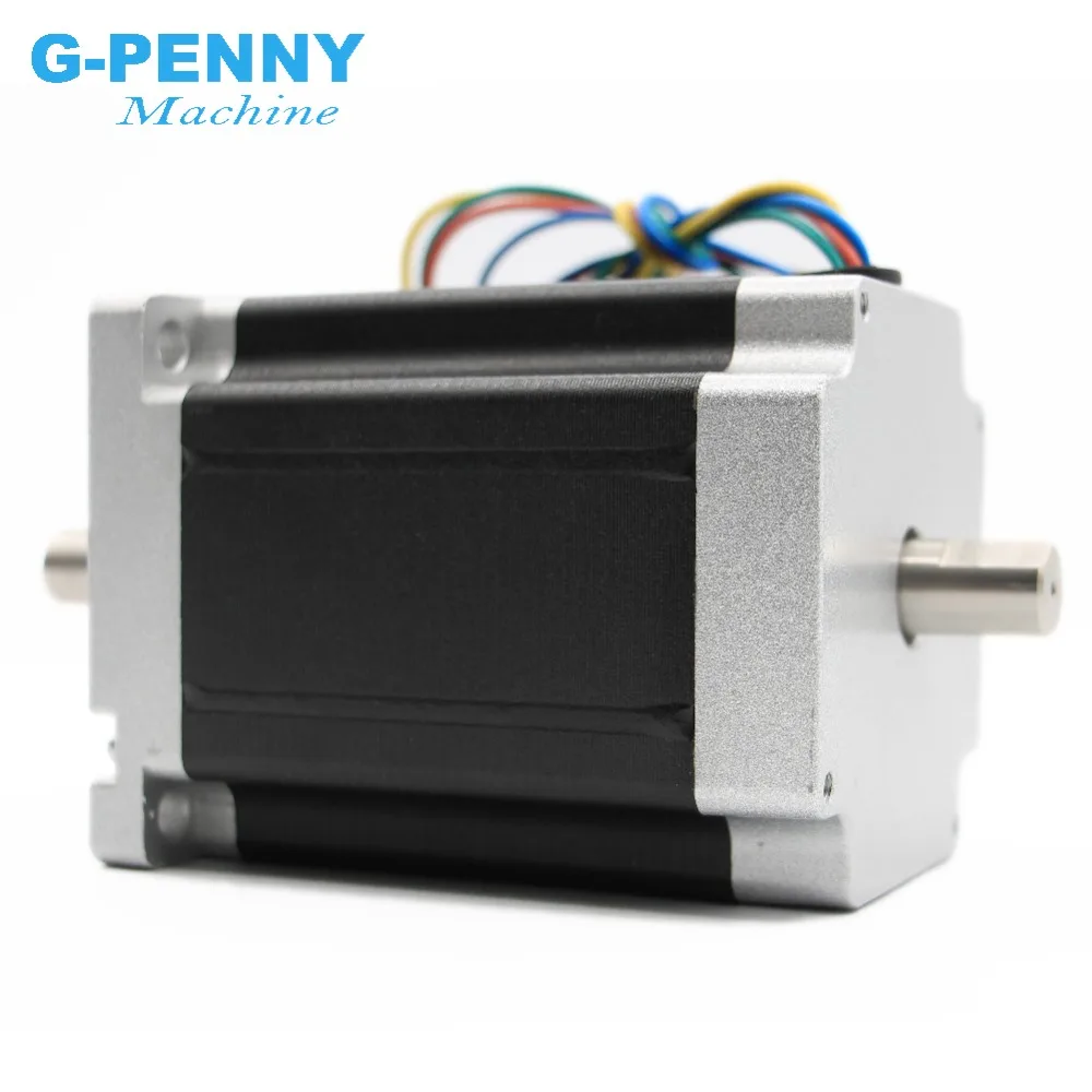 NEMA 34 CNC stepper motor 86X114mm Double Shaft 8.2 N.m 6A  stepping motor 1172Oz-in for CNC engraving machine and 3D printer!