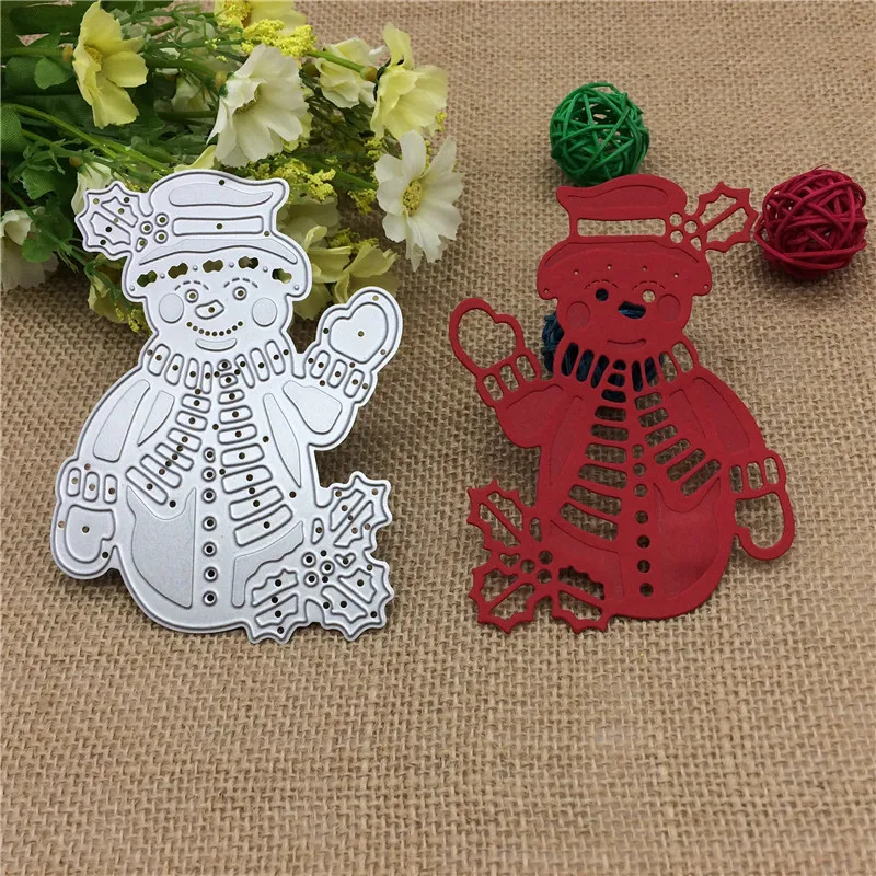 

Metal Christmas Snowman Template Die Cutting Dies Stencils for DIY Scrapbooking Photo Album Embossing Folder DIY Paper Cards