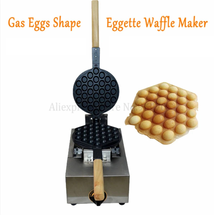 

Eggette Waffle Machine Egg Waffle Stainless Steel Kitchen Appliance Gas Egg Puff Waffle Maker Baker