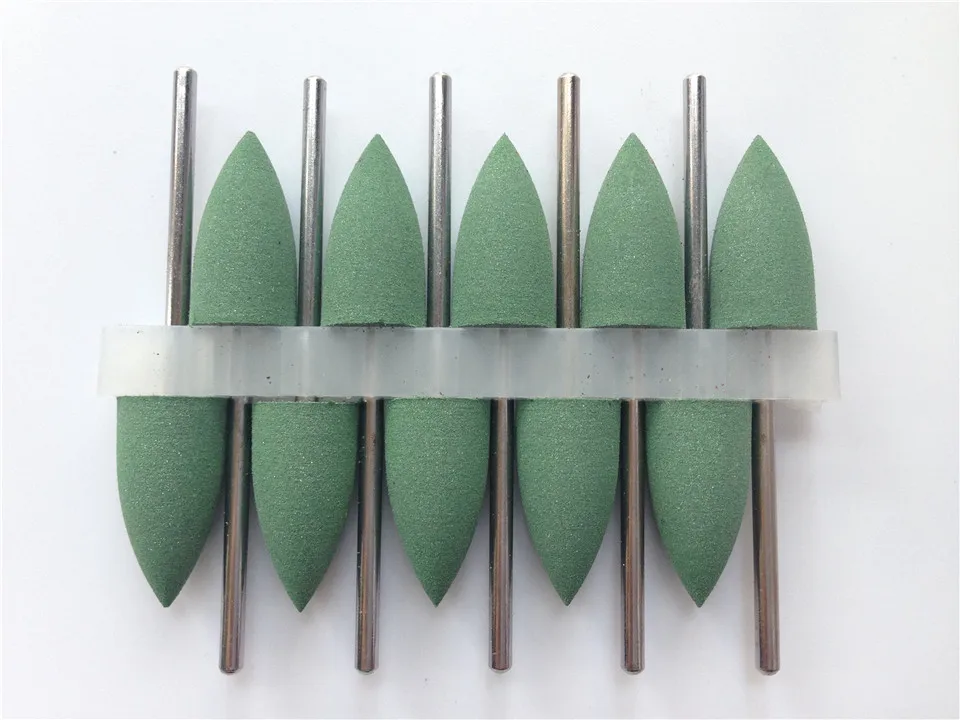 

New Dentist Products Assorted SILICONE Polishers 2.35mm Diamond Polishing Burs 10pcs/set For Dental Lab