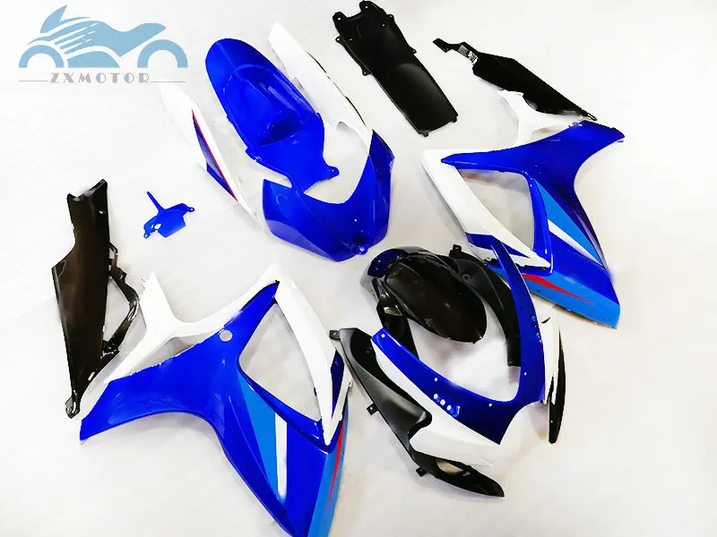 Injection mold Fairing kits for Suzuki GSXR 600 06 07 K6 GSXR600 motorcycles fairings kit GSXR 750 2006 2007 GSXR600 blue white