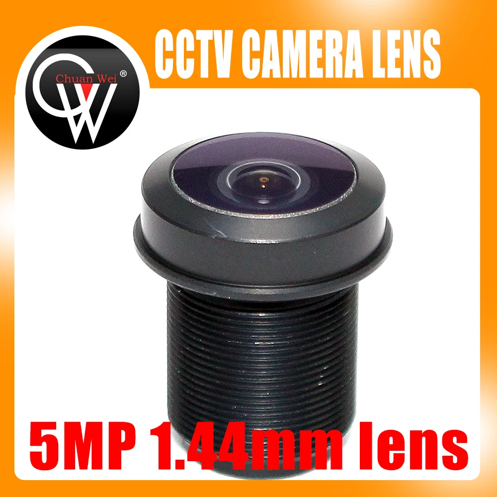 Fisheye 5MP 1.44mm m12 Lens 180 Degree F2.0 1/3