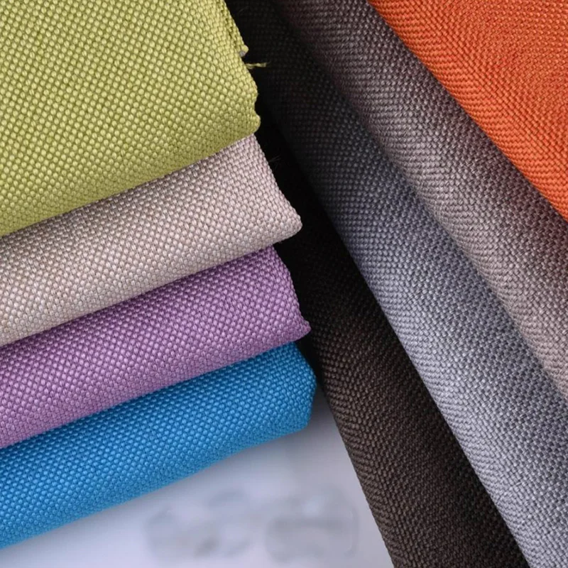 HLQON multi-colour linen Fabric For DIY Quilting & Sewing Sofa,Cushion Material Curtain,chair,patchwork Table Cloth