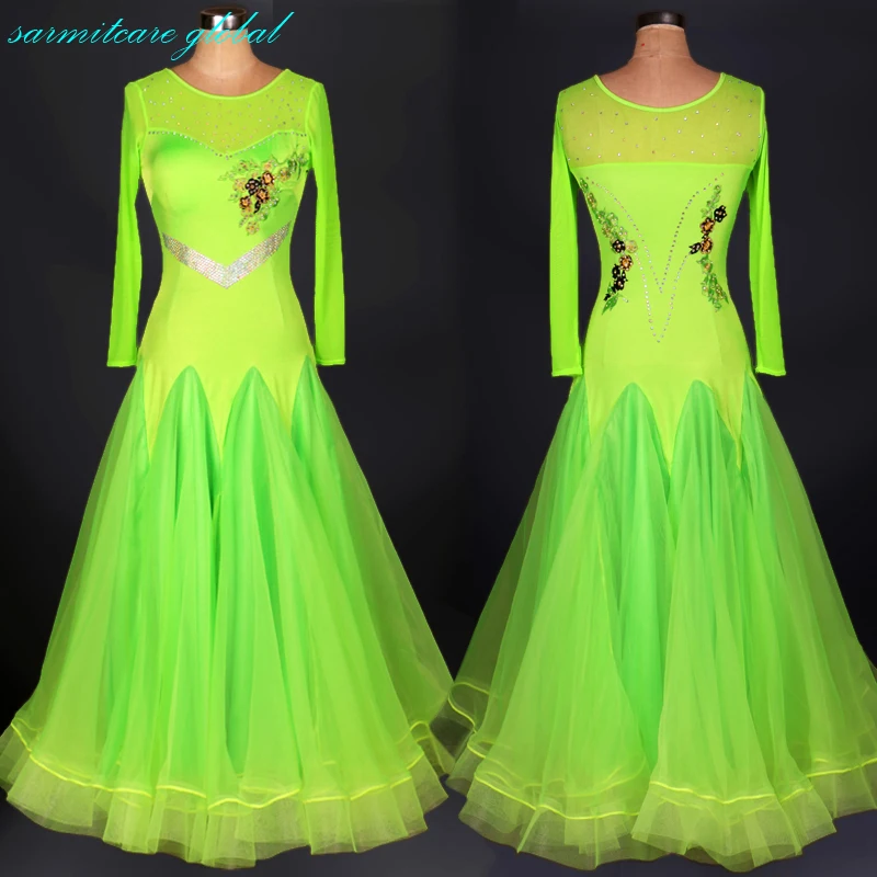 Ballroom Modern Dance Dress Aesthetic Clothes Waltz Stage Costume Competition Dresses Tango Flamenco Standard Customize