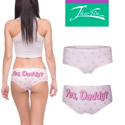 daddy  good girl Sexy Panties 2016 hot sale 3D Printed womens underwear lingerie femme braguitas mujer