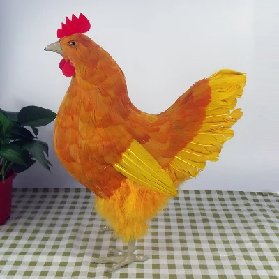 

artifical hen 1:1 model large 40x39cm hen,polyethylene&furs handicraft Figurines & Miniatures decoration toy gift a2962