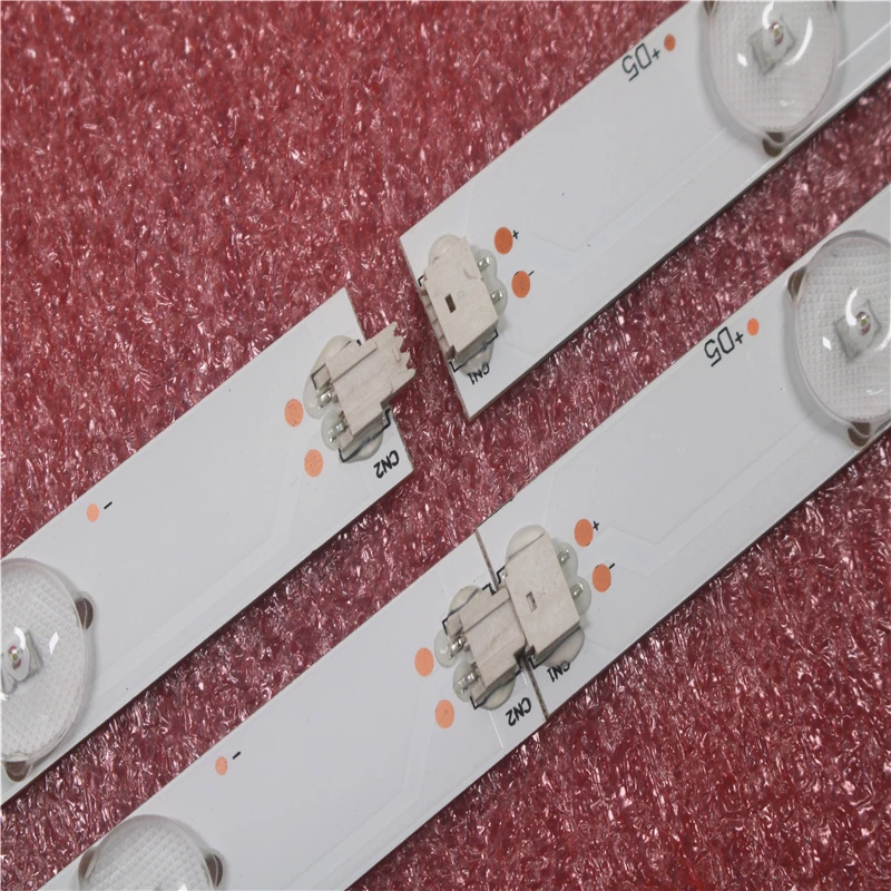 Fita de led retroiluminada philips 50 polegadas 100% mm, peças de tv e computador, 2 peças