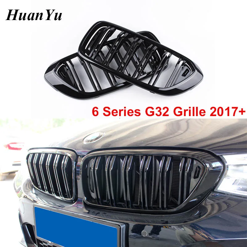 

New G32 2-slat ABS Black Kidney Grille for BMW 6 Series GT Gran Turismo Racing Grilles 2017 2018 2019 620i 630i 640i