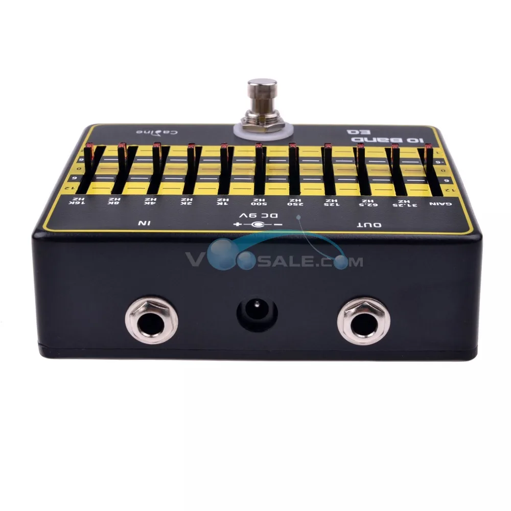 Caline CP-24 10-Band EQ Guitar Effect Pedal Effect True Bypass Guitar Pedals Accessories Aluminium Alloy Guitar Parts EQ Pedals