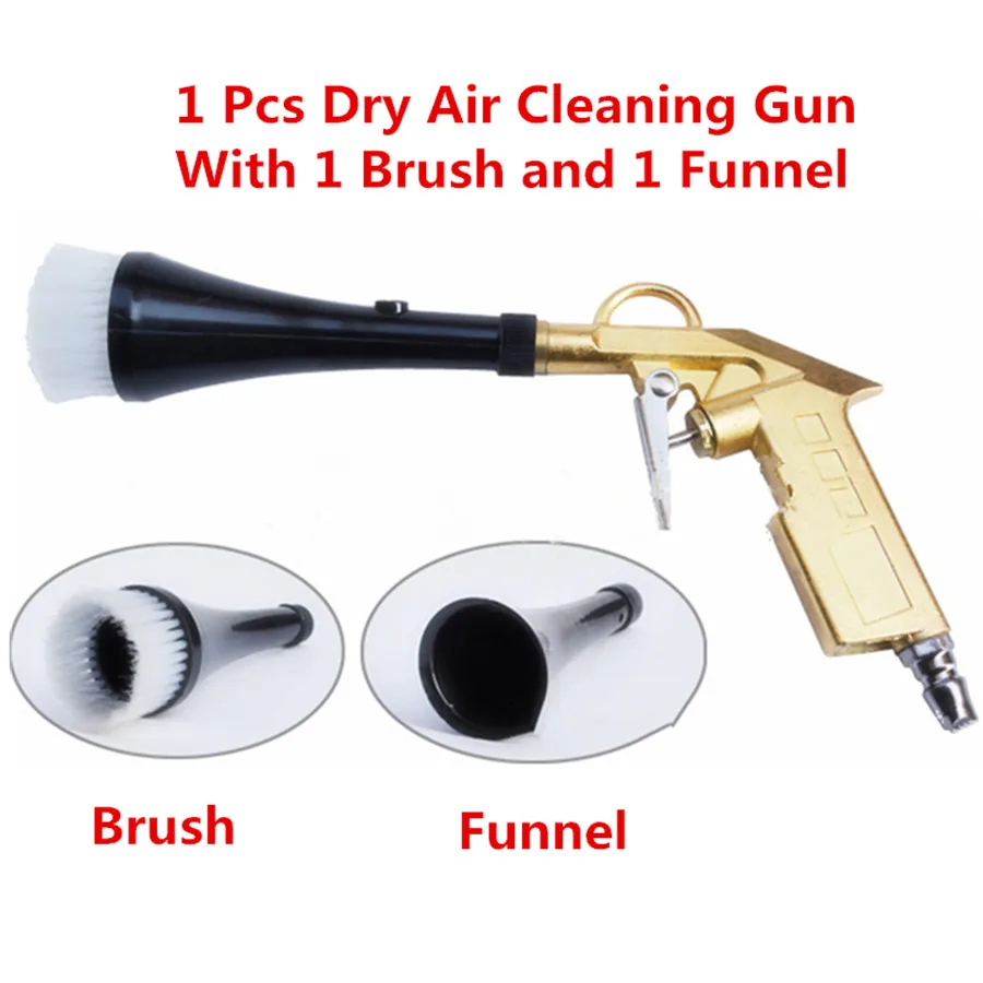 

Air Pulse High Pressure Gun Car Washer Cleaning Tnterior Surface Dry Air Cleaning Brush Spray Tool