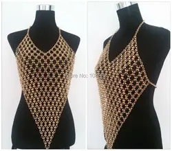 FREE SHIPPING New Style B626 Women Fashion Gold Chains Harness Chains Sexy Body Chains Longer Clothing Chains Jewelry 3 Colors