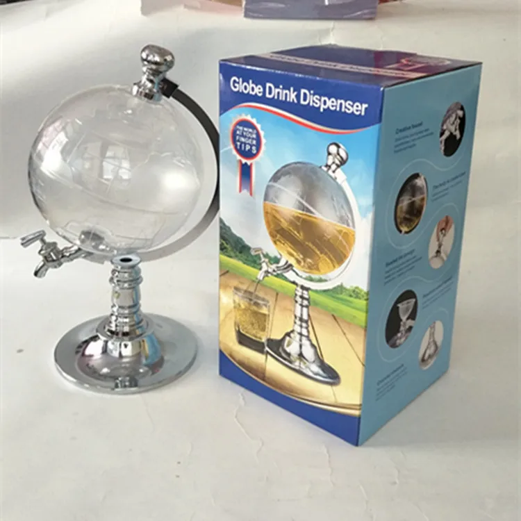 Globe Shaped Beverage Dispenser Drink Beer Machine Beer Pump Single Canister