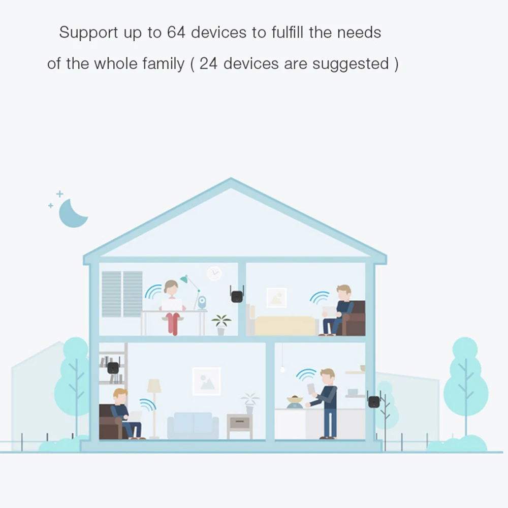 Xiaomi-Mijia WiFi repro ، مكبر صوت Mi ، موسع الشبكة ، موسع الطاقة ، Roteador ، 2 هوائي ، im ، أصلي