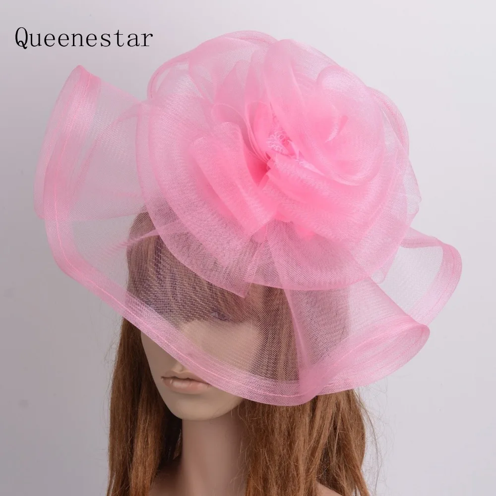 Super Big Multi-Layers Floral Fascinator Hat Bride Mesh Headband Women Fancy Show Evening Cocktail Party Fascinators Hair Bands