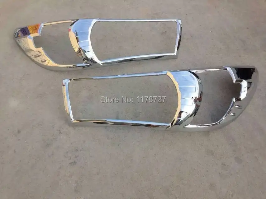 Free shiping 2015 Hilux REVO ABS CHROME  Head light Cover head light cover HILUX REVO accessory REVO accessories