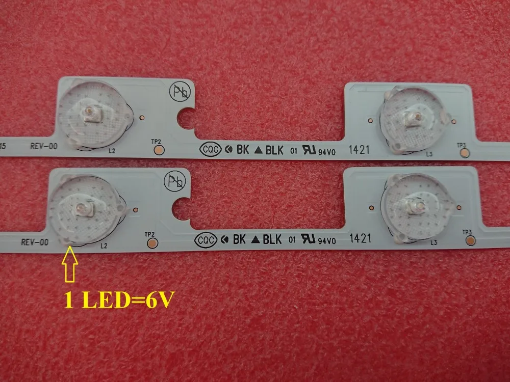 6LED LED Backlight strip for  KONKA Dl4844 Dl4845 48l2400 48l5400 KDL48JT618U KDL48JT618A KDL48SS618U