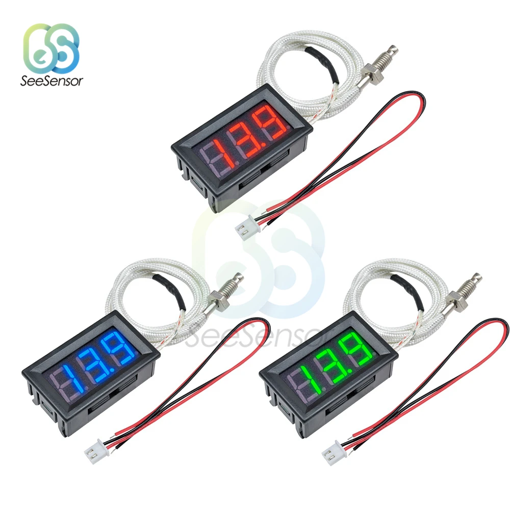 XH-B310 B310 LED Digital Thermometer 12V Temperature Meter K-type M6 Thermocouple Tester -30~800C