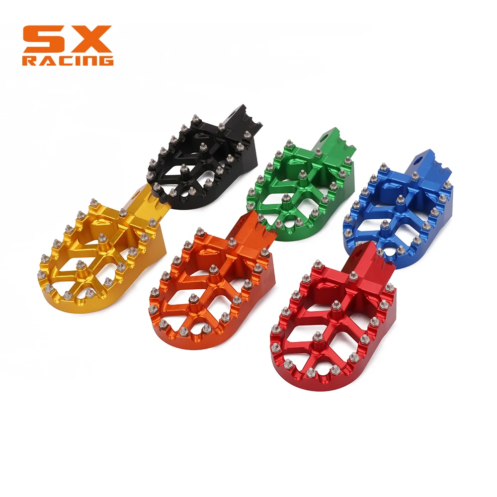 Motorcycle Aluminum Foot Pegs Footpeg Pedals FootRest For HONDA CRF50 CRF70 CRF110 XR50 XR70 XR110 Most Chinese Pit Dirt Bike