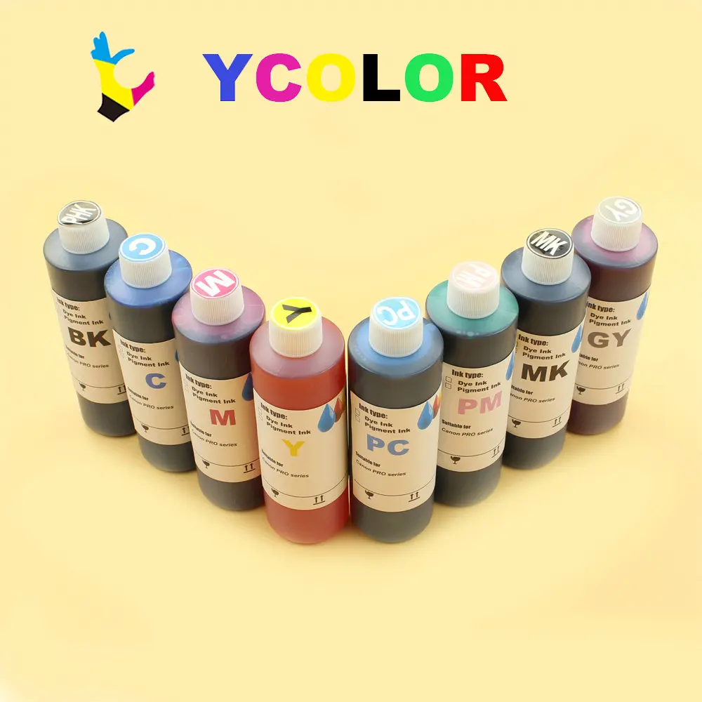 DGYCJLFP 250ML/Bottle Waterbased UV Dye ink for Canon PRO 540S 560S printer