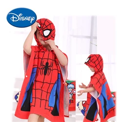 Disney Spider-Man McQueens Car Bath Towel Children Hooded Cotton Cloak Baby Kids Boy Cartoon Swimming Beach Towel Toddler Robe