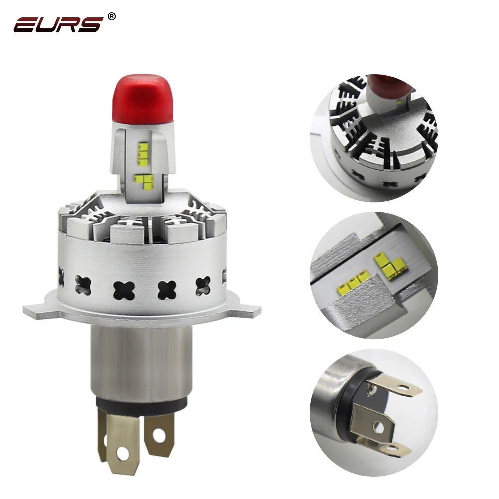 

EURS H4 H7 LED Car Headlight Lamp H8 H9 H11 HB3 9005 HB4 9006 LED Bulbs Mini LED Auto Headlamp ZES Chips 5P Car Lights 12V 24V