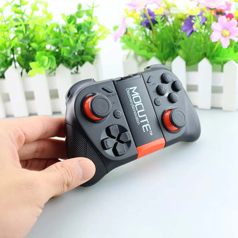 MOCUTE 050 VR Game Pad Controller Joystick Android Selfie telecomando otturatore Gamepad per PC Smart Phone + supporto