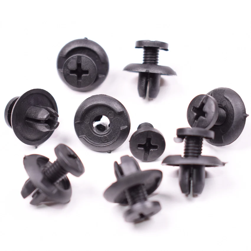 YAQUICKA 10Pcs 8mm Hole Car Door Trim Panel Fender Retainer Fastener Rivets Clip For Universal Use