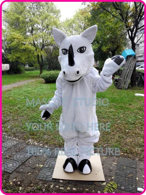 white rhino mascot Rhinoceros costume cartoon character cosplay fancy dress mascotte theme carnival costume anime kits401431