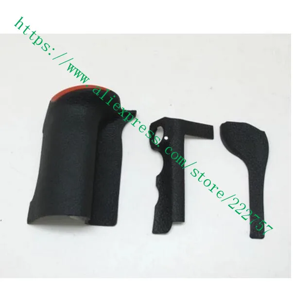 A Set of 3PCS New  Bady rubber (Grip+left side+thumb) repair parts For Nikon D500 SLR