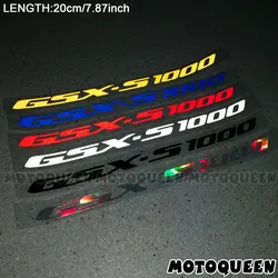 Carenado reflectante para ruedas de motocicleta, almohadilla lateral para tanque de casco, decoración con logotipo, pegatinas, calcomanías para GSX-S1000 SUZUKI GSX S1000