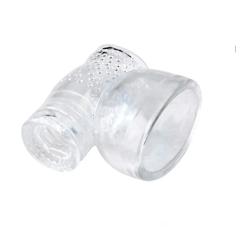 Transparent Big AV Wand Headgear  Vibrators Caps For Male Sex Toys Magic Wand Head Accessories Body Massage Adult Sex Products