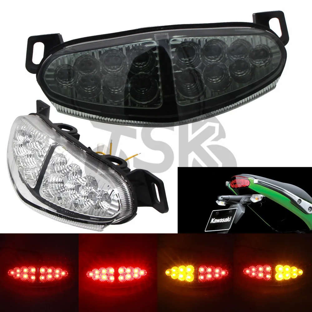 

For KAWASAKI ER6N ER-6N ER 6N ER6F ER-6F ER 6F 2009 2010 2011 Motorcycle Accessories Integrated LED Tail Light Turn signal