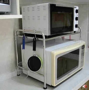 Stainless steel kitchen shelf microwave oven microwave oven