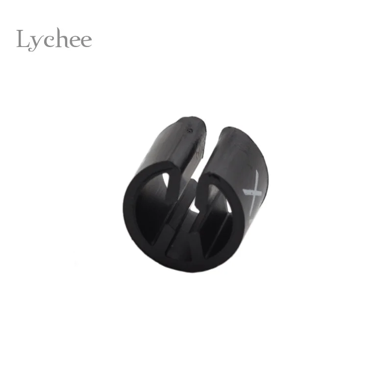 Lychee Life 100 Pieces Black Hanger Sizer Garment Tags Markers Size Dividers Size Marker for Hangers XXS-4XL Printed