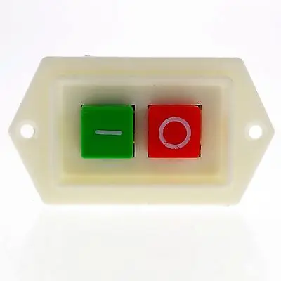 (1) Pushbutton Switch 10A 380VAC Bench Drill Switch LC3-10 Red Green Start-Stop