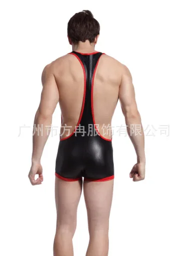 Men boxer shorts Ass Conjoined Tights Teddy Costumes Adult Slave Game Wear Gays Sexy Lingerie Fetish Harness Sexual Underwear