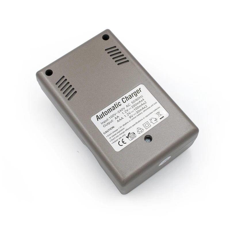 PALO 4 Slots LED Light Battery Charger For NiCd NiMH AA AAA 6F22 9V 1.2V Rechargeable Batteries + 8Pcs 1.2V 1100mAh AAA Battery