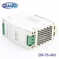 DIANQI Din rail power supply 75w 48V power suply 48v 75w ac dc converter dr-75-48 good quality