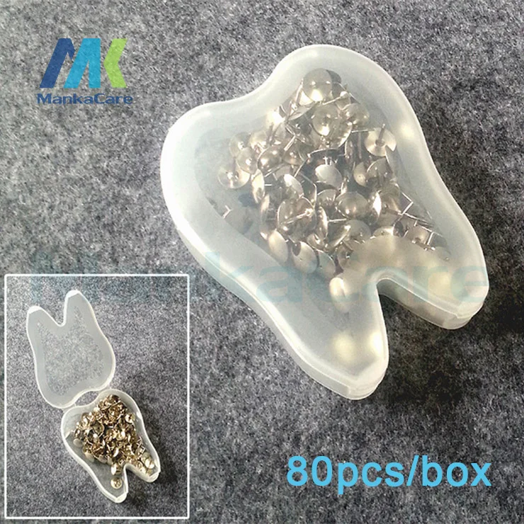 Teeth shape Tooth type dental gift Nickel-plated flat head thumbtacks Office Accessories Home/School Stationery