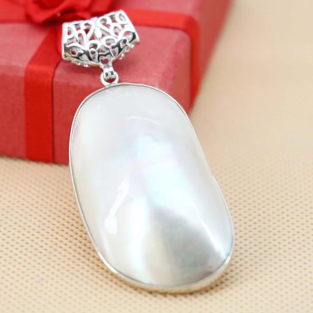 28*50mm Natural Abalone seashells sea shells short pendants DIY freshwater pearl  women girls gifts jewelry making design crafts