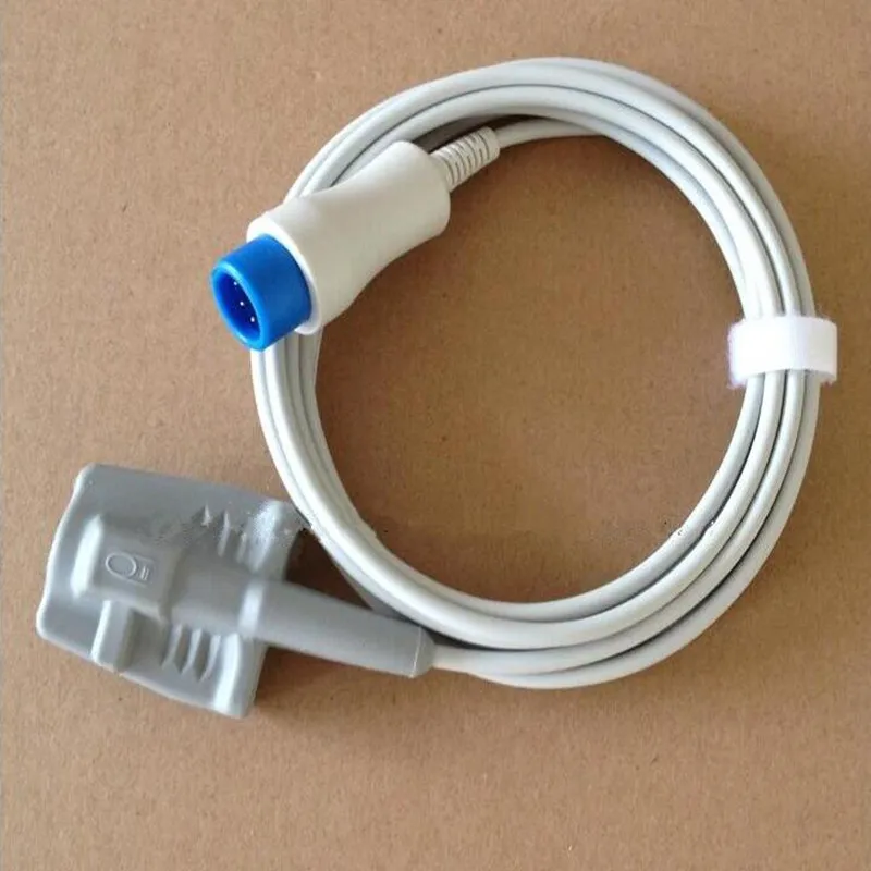 Free Shipping Compatible For MINDRAY T5/T8 Round 7pin Adult Silicone Spo2 Sensor Pulse Oximetry Spo2 Probe Oxygen Probe TPU 3M