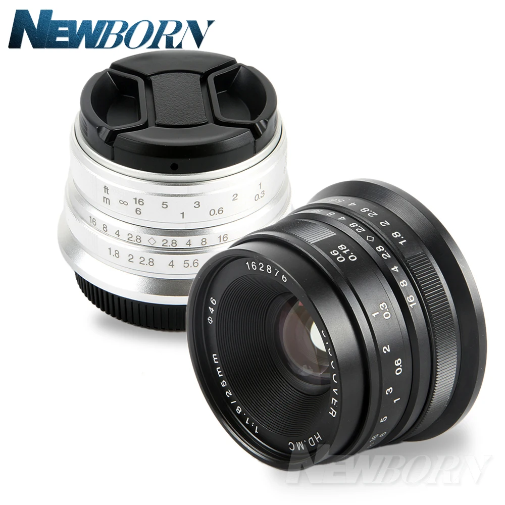 

Black/Sliver 25mm F/1.8 HD MC Manual Focus Lens for Olympus Panasonic M4/3 Camera GX7 GX8 GH4 GH3 OM-D E-M5 E-M1 E-M10 E-PL7