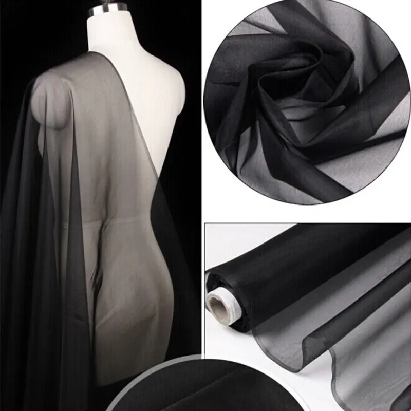 High-grade plus density Organza fabrics Wedding dress fabrics, matte transparent yarn, wedding lace decoration