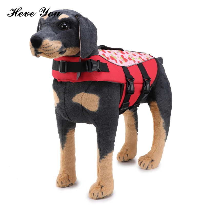 

Heve You Safety Clothes for Pet Life Vest Saver Swimming Preserver Dog Life Jacket for Pet Adjustable Safety Swimsuit for Cats