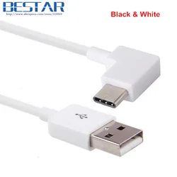 Cable de carga USB 3,1 tipo C, cargador de datos de ángulo de 0,2 m, 1m, 2m, 3 m, 20cm, 3 pies, 6 pies, 10 pies, 1, 2, 3 metros, USB-C en ángulo