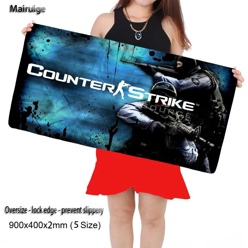 

Mairuige Shop Speed/Control Version Large Gaming Gamer Locking Edge Mouse Keyboards Mat Grande Mouse pad for CSGO Dota 2 LOL